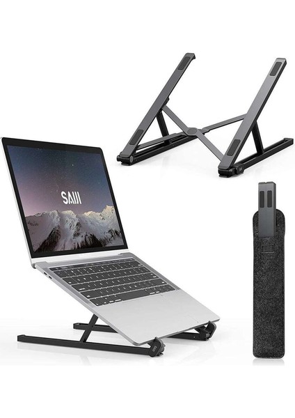 Saiji X2 Taşıma Çantalı Alüminyum Notebook Laptop Standı