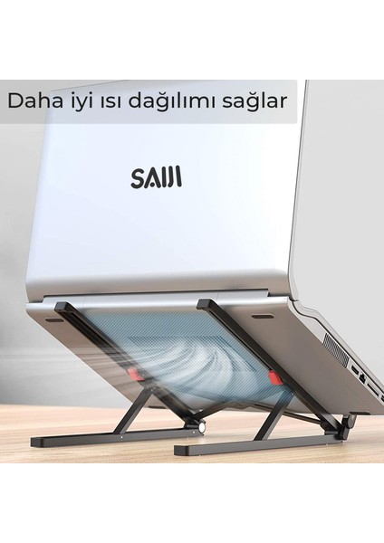 Saiji X2 Taşıma Çantalı Alüminyum Notebook Laptop Standı