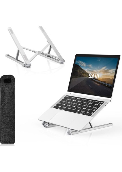 Saiji X2 Taşıma Çantalı Alüminyum Notebook Laptop Standı