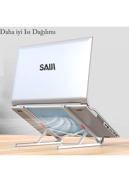 Saiji X2 Taşıma Çantalı Alüminyum Notebook Laptop Standı