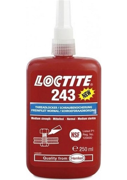 243 Orta Mukavemetli Civata Sabitleyici 50ML