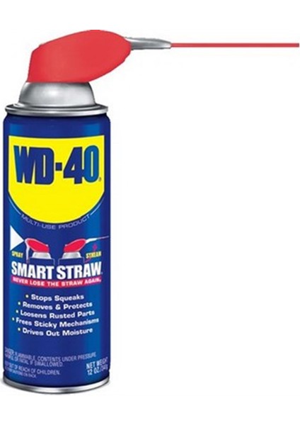 3 Adet Wd 40 Smart Straw Akıllı Kaybolmayan Pipetli Pas Sökücü Yağlayıcı 350 ml