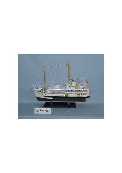 Turan Emeksiz Maket Yolcu Gemisi 41X30X6 cm Dekoratif Hediyelik Ev Ofis Aksesuarı