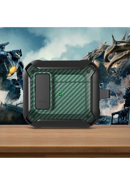 3 Siyah Yeşil Için Bumblebee Karbon Fiber Kulaklık Kasası (Yurt Dışından)