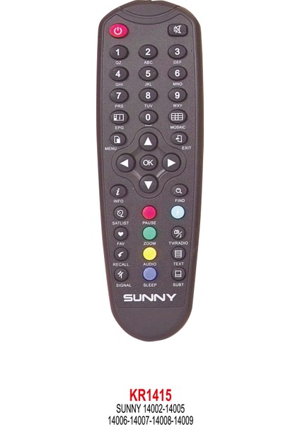 Sunny 14002 14005 14006 14007 14008 14009 Uydu Kumandası