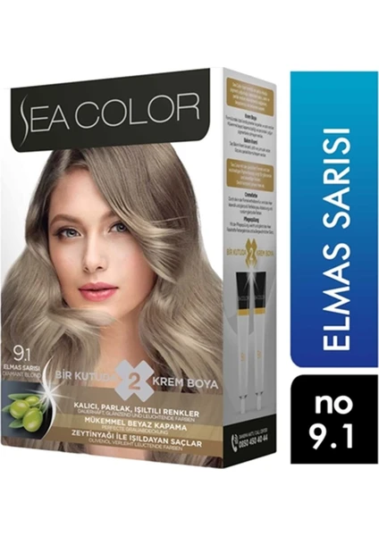 Sea Color Saç Boyası 9.1 Elmas Sarısı 8698753382737