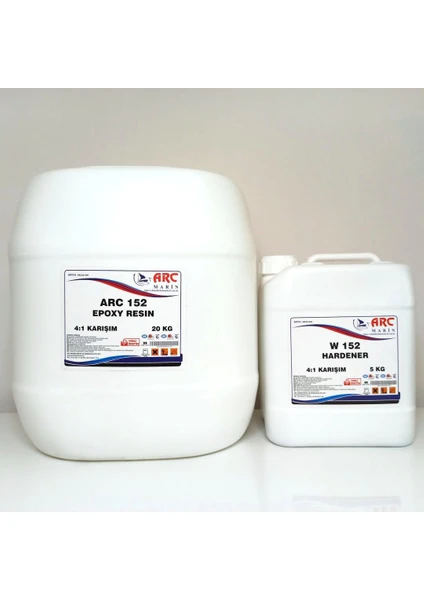 ARC152 Epoksi Ahşap ve Elyaf Laminasyon Reçine 25 kg Set