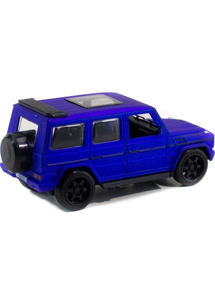 Metal Mercedes G63 Çek Bırak Model Araba Mavi Işıklı 12 cm modelleri