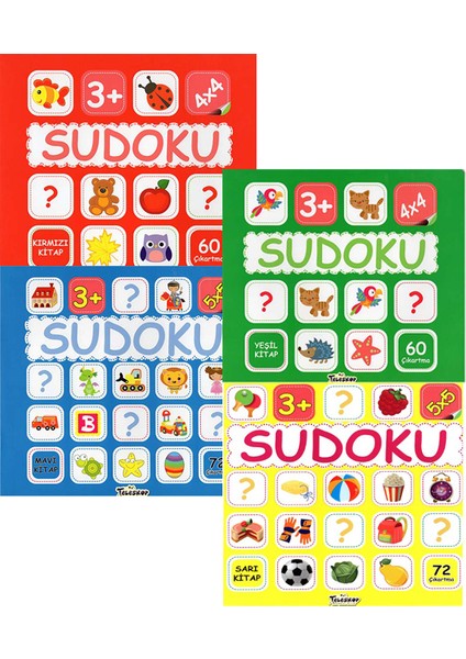 +3 Yaş Sudoku 4’lü Set (Teleskop Yayınları)