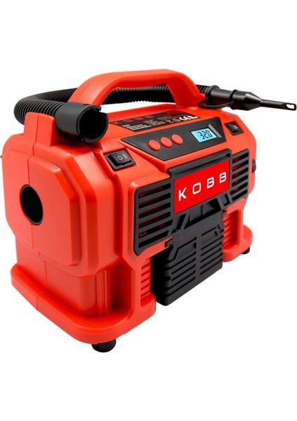 Kobb KB300 12VOLT/220VOLT 160 Psı Dijital Basınç Göstergeli Lastik & Yatak Şişirme Pompası