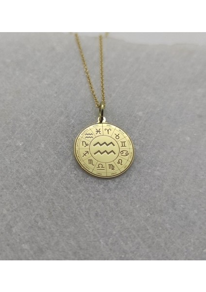 Zodiac Burçlar 925 Ayar Gümüş Kolye
