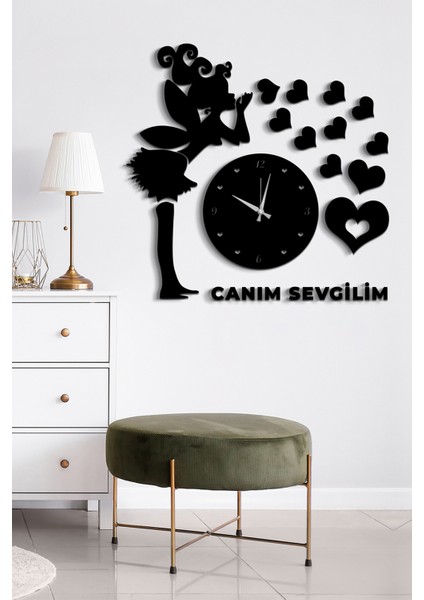 Sevgi Perisi Kişiye Özel Dekor Saat