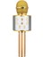 Karaoke Bluetooth Mikrofon Gold 1