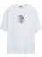 Unisex Rick And Morty Baskılı Beyaz Oversize Tshirt 1