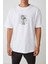 Unisex Rick And Morty Baskılı Beyaz Oversize Tshirt 2