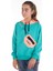Kız Çocuk Like Yazı Baskılı Çantalı Kapşonlu Sweatshirt 14181 1