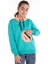 Kız Çocuk Like Yazı Baskılı Çantalı Kapşonlu Sweatshirt 14181 2