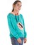 Kız Çocuk Like Yazı Baskılı Çantalı Kapşonlu Sweatshirt 14181 3