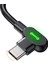 CA-8080 Type-C Type-C Pd Ledli Data Şarj Kablosu 1.5m Siyah 5