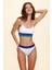 Ashley Parçalı Yüksek Bel Bikini Tek Alt Beyaz 229215 2