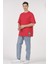 (Erkek -Kadın) Oversize ( Bol-Salaş ) T-Shirt Renk Kırmızı Goes Here 1