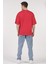 (Erkek -Kadın) Oversize ( Bol-Salaş ) T-Shirt Renk Kırmızı Goes Here 3