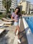 Cored Kabarık Balon Kol Çiçek Desenli Crop Bluz 4