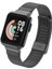 Xiaomi Mi Watch Lite Uyumlu Klipsli Hasır Metal Kordon & Kasa Koruma 2 In 1 Tel Örgü Kayış 2