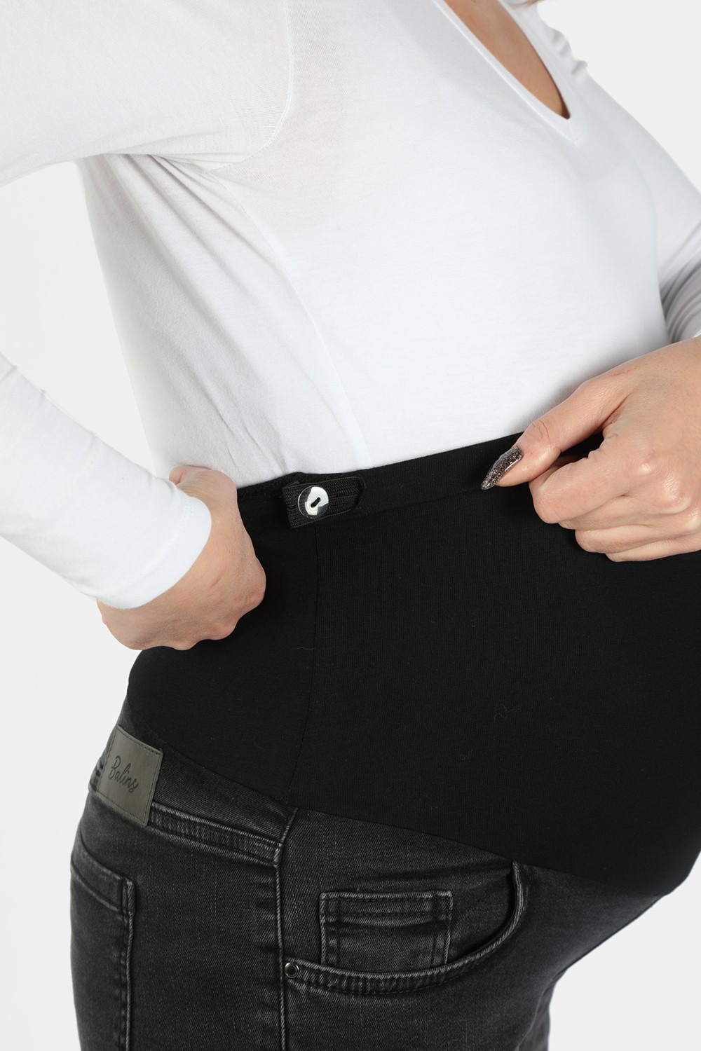 Balins Hamile Kot Pantolon Siyah görsel 5