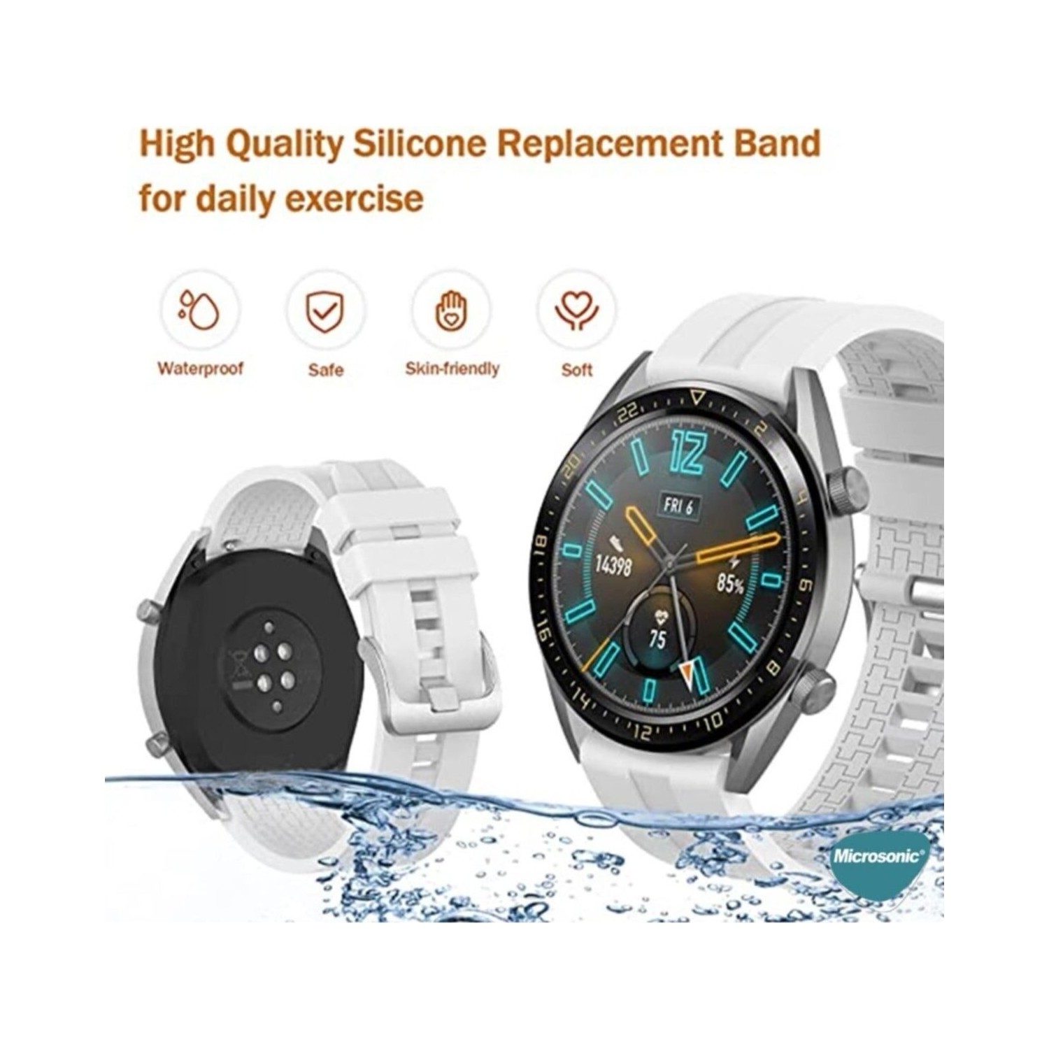 Samsung Galaxy Watch 4 44MM Kordon Silicone Rapidbands Yeşil Fiyatı