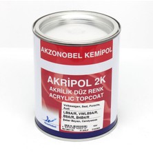 Akzonobel Akripol 2k Düz Renk-Şeker BEYAZI-LB9A/R,VWLB9A/R,B9A/RIB4B4/R- 1 Lt.