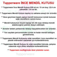 Tupperware Islak Mendil Kutusu 650 ml Lacivert Ince Mendil Kutusu Hsgl