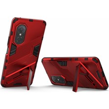 Xshine Tpu Combo Case Kickstand Tasarım Koruyucu Cep Telefon Kılıfı Honor 50 Se/huawei Nova 9 Se - Kırmızı (Yurt Dışından)