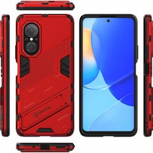 Xshine Tpu Combo Case Kickstand Tasarım Koruyucu Cep Telefon Kılıfı Honor 50 Se/huawei Nova 9 Se - Kırmızı (Yurt Dışından)