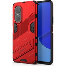 Xshine Tpu Combo Case Kickstand Tasarım Koruyucu Cep Telefon Kılıfı Honor 50 Se/huawei Nova 9 Se - Kırmızı (Yurt Dışından)