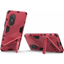 Xshine Tpu Combo Case Kickstand Tasarım Koruyucu Cep Telefon Kılıfı Honor 50 Se/huawei Nova 9 Se - Kırmızı (Yurt Dışından)