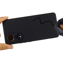 Xshine Sıvı Silikon Ince Uygun Mikrofiber Astar Koruyucu Telefon Kılıfı Huawei Nova 9 Pro Için Kayış / Onur 50 Pro - Siyah (Yurt Dışından)