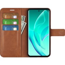 Xshine Için 60 Dokulu Pu Deri Tpu Iç Koruyucu Kılıf Stand Folio Flip Cüzdan Telefon Kapağı - Sarı (Yurt Dışından)