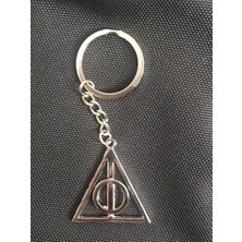 Ema Harry Potter Ölüm Yadigarları Gümüş Rengi  Anahtarlık Hediyelik Aksesuar  Şık