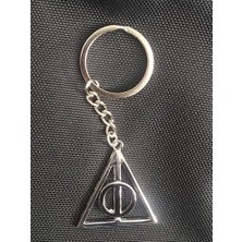 Ema Harry Potter Ölüm Yadigarları Gümüş Rengi  Anahtarlık Hediyelik Aksesuar  Şık