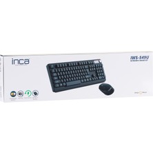 Inca IWS-549U Rechargeable Sılent Type-C Wireless Multimedya Klavye Mouse Set