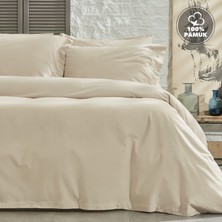 Yataş Plain  Tek Kişilik Ranforce Yıkamalı Nevresim Takımı - Bej