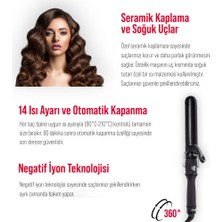 Yui KB56 Seramik Plaka LED Ekran 38MM Saç Şekillendirici Maşa(Yui Türkiye Garantili)