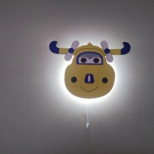 Dora Home Dekoratif Ahşap Sevimli Uçak Gece Lambası