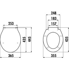 Creavit Basic Thermoplast Klozet Kapağı KC0001.01