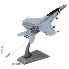 Elodie 1/100 Alaşımlı Uçak F-18 Hornet Avcı Uçağı Ekran Model Koleksiyonları (Yurt Dışından)