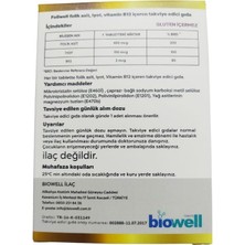 Biowell Foliwell 90 Tablet - Folik Asit Iyot Vitamin B12 - Skt : 03/2026