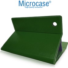 Microcase iPad 7.nesil 10.2 Inch 2019 Sleeve Serisi Mıknatıs Kapaklı Standlı Kılıf - Koyu Yeşil