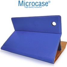 Microcase iPad 7.nesil 10.2 Inch 2019 Sleeve Serisi Mıknatıs Kapaklı Standlı Kılıf - Saks Mavi