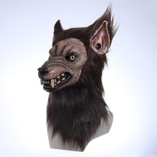 Xinh Anime Werewolf Maskeleri Hayvan Kurt Gerçekçi Cosplay Lateks Masques Cadılar Bayramı Kostümleri Aksesuarları Karnaval Başlık Parti Sahne